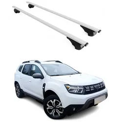 OMAC Dachträger Dachträger Grundtäger für Dacia Duster mk3 2024-2025 75kg Metall 2 tlg (2-St), Wasserbeständig,Abnehmbar,Multifunktional,Leichtgewichtig grau|silberfarben
