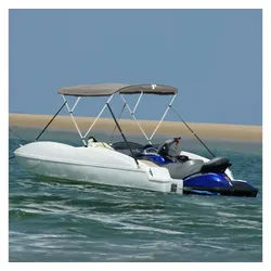 vidaXL Schutzplane, 3-Bow Bimini-Top mit Mesh-Seitenteilen 183x(154-167)x137 cm