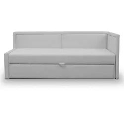 Selsey Jugendbett Caprili Hellgrau ausziehbar für 2 Personen , Textil , 82x189 cm , Babymöbel & Kindermöbel, Kinderzimmer & Jugendzimmer, Kinderbetten, Kinderbetten & Jugendbetten