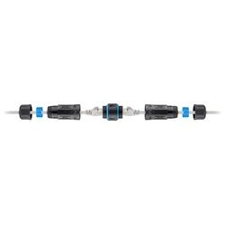Goobay Outdoor (IP68) RJ45 Patchkabelkupplung/Netzwerkkabel Verbinder, CAT 6A - staub- und wasserdicht, 2x RJ45-Buchse (8P8C)