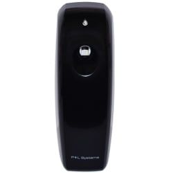 P+L Systems Washroom Duftspender LED, automatisch, Ideal für stark frequentierte Bereiche, verschließbar, 3 Zeitintervalle einstellbar, schwarz