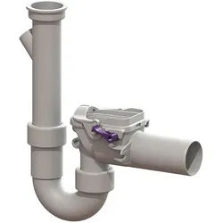 KESSEL Rückstauverschluss Staufix Siphon Kunststoff DN 50 - 73052