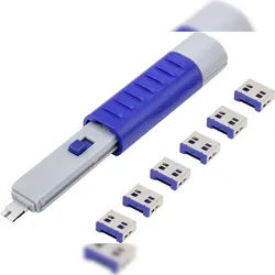 Renkforce USB-Portsperre (6 St. Pro VPE) mit einem Schlüssel