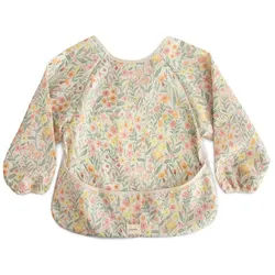 Mushie Long Sleeve Bib Lätzchen Pastel Blooms 6-24m 1 St.