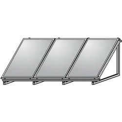 WOLF AluFlex-U Aufstellgerüste hochkant für 3 Kollektoren TopSon F3-1 / CFK-1 - 2484084