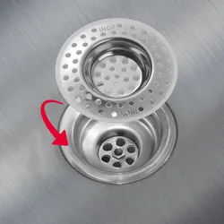 Westmark Abfluss-Siebe Edelstahl 2er-Set