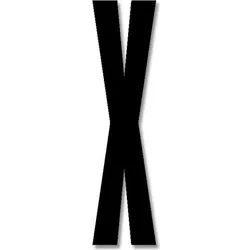 Design Letters Buchstabe 8 cm X schwarz aus Acryl