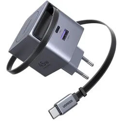 45 W GaN Fast Charger with Retractable Cable
