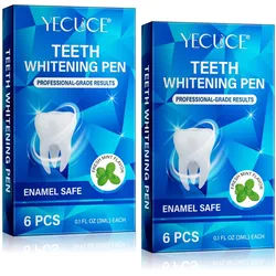 P-beauty Zahnaufhellung Gel Stift für Weiße Zähne Teeth Whitening Bleaching Pen Zahngel 2x6 St