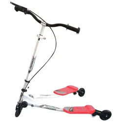 Diyarts Scooter, Swing-Scooter für Kinder: Sicheres Fahren, Faltbarkeit & Anpassbarkeit rot
