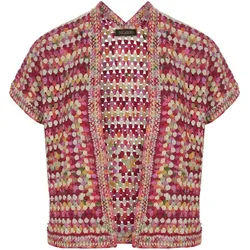 Le gilet sans manches au crochet Inkadoro multicolore