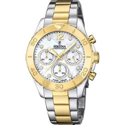 Festina Quarz Damen Boyfriend F20604/1 - weiß,Multi - 39.0mm