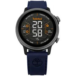 Timberland TRAIL FORCE Smartwatch, Armbanduhr, Herrenuhr, Silikonarmband, Bluetooth, Trinkerinnerung blau