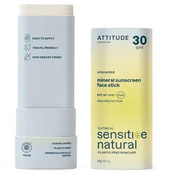 Attitude Sunly Gesichts-Sonnenschutzstift Spf30 für empfindliche Haut