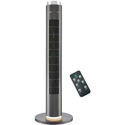 Mican Turmventilator , Kunststoff , 96 cm , RoHS, ISO 9001, Ce , oszillierend, fernsteuerbar, praktischer Tragegriff, Timer, LED-Kontrollleuchten , Elektrogeräte, Kühlgeräte, Ventilatoren, Turmventilatoren