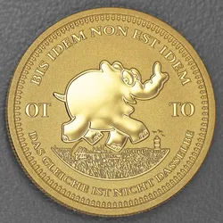 Goldmünze 1oz Bis Idem Non Est Idem 2024 Ottifanten ? Ottirand (Tuvalu)