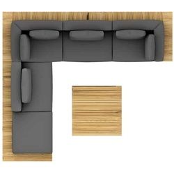 solpuri Set Plateau Arrangement F - inkl. Kissen, Farbe im unteren Bereich wählbar