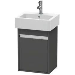 Duravit Ketho Waschtischunterbau wandhängend Graphit Matt 400x320x550 mm - KT6630R4949 KT6630R4949