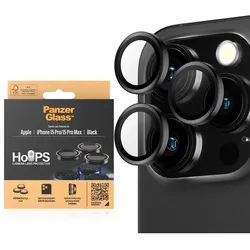 HoopsTM Camera Lens Protector iPhone 15 Pro | 15 Pro Max | Black Metal