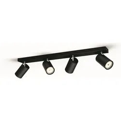 Philips Deckenspot myLiving Kosipo 1flg., 1x5,5W, Schwarz, ohne Leuchtmittel schwarz 62,8 cm x 7 cm x 9,2 cm
