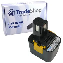 Trade-Shop Akku passend für Panasonic EZ6660 EZ6662 EY9065 EY9066 EY9066B EY9166 Akku Ni-MH 3300 mAh (7,2 V)
