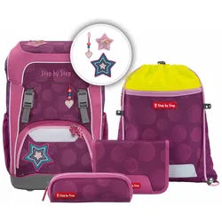 Step by Step GIANT Schulranzen-Set, 5-teilig Glamour Star Astra