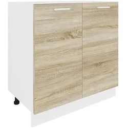 VCM Unterschrank »Esilo« 80 cm breit 2 Türen braun, 80x46 cm