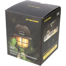 Nitecore LR40 LED Camping Leuchte Oliv mit 2 Lichtfarben, inkl. Akku, Powerbank-Funktion