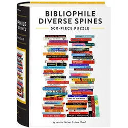 Bibliophile Diverse Spines 500-Piece Puzzle - Jamise Harper, Jane Mount,