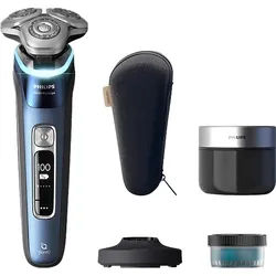 PHILIPS XP9201/30 Elektrorasierer i9000 Prestige Mystic Aqua (Triple Action Lift & Cut-Rasiersystem, Dual SteelPrecision Klingen , Reinigungsstation: Ja)