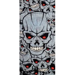 Modeka Skulls Grey Multifunktionstuch, grau