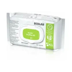 ECOLAB Incidin OxyWipe NG Flächendesinfektionstücher, Gebrauchsfertige Tücher kombiniert mit Phenoxyethanol , 1 Packung = 100 Tücher, Maße: 20 x 20 cm