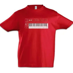 Urban Backwoods Print-Shirt Synthesizer GUI Kinder T-Shirt Electro Techno LFO Musik Music DJ MC (1-tlg) Elektro 90s 80s Attack rot 98/104