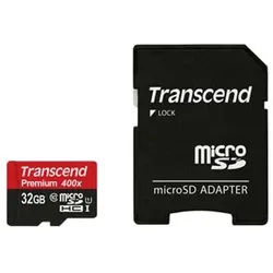 Transcend 32 GB microSDHC-Karte Class10 UHS-1 Premium 400x
