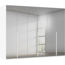 LeGer Home by Lena Gercke Kleiderschrank Schrank Garderobe Ankleide Schlafzimmer Flur SERINA Eyecatcher (3 verschiedene Ausstattungen BASIC/CLASSIC/PREMIUM (inkl. SOFT-CLOSE) in 6 Breiten (101 - 401 cm) mit Front Glas oder Dekor MADE IN GERMANY grau|weiß 301 cm x 223 cm x 61 cm