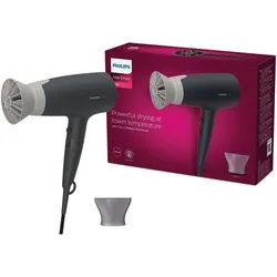 Philips Haartrockner Essential Series 3000 BHD351/10, 2100 W, mit ThermoProtect Aufsatz, 6 Hitze- und Geschwindigkeitsstufen grau