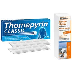 Thomapyrin Classic (20stk) und Nasenspray ratiopharm (15ml)