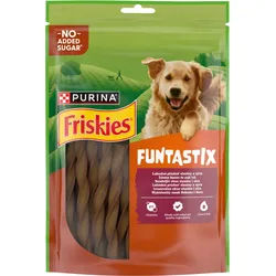 Friskies Funtastix für ausgewachsene Hunde mit Speck- und Käsegeschmack 175g
