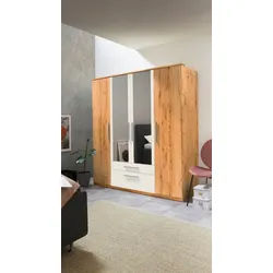 priess Kleiderschrank in 3 Breiten braun 185 cm x 195 cm x 54 cm