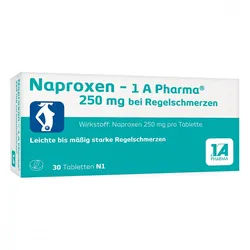 Naproxen - 1 A Pharma® 250 mg bei Regelschmerzen