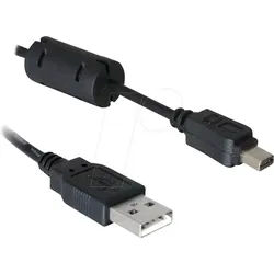 DELOCK 82417 - Kamerakabel USB-A Stecker zu Olympus 12-Pin 1 m