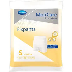 MoliCare Premium Fixpants Long Leg Gr. S, Fixierhosen dienen der sicheren Fixierung von Inkontinenzeinlagen und -vorlagen 5 St weiss Unisex
