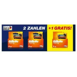 Gillette Fusion5 Ersatzklingen für Männer, 3 x 4 Rasierklingen Bundle 12 St Männer