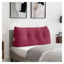 vidaXL Rückenkissen, Rückenkissen Weinrot 100 x 24 x 50 cm Samt rot
