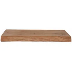 SAM® Wandregal Amara, massives Akazienholz, Baumkante, verschiedene Größen braun 40 cm x 2,6 cm x 20 cm