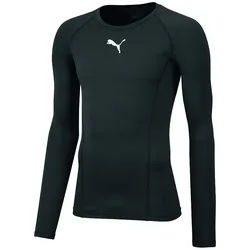 Puma Herren Kompressionsshirt Liga Baselayer Tee LS 655920-03 M - Puma Black - M