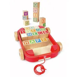 Hape Buchstabenbauklötze im Nachziehwagen 1 St