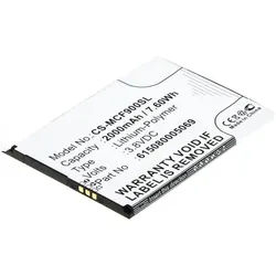 AGI Akku für Mobistel Cynus F9 Li-Ion 3,8 Volt 2000 mAh schwarz Handy-Akku 2000 mAh (3.8 V) schwarz