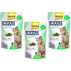 GIMCAT NUTRI POCKETS Katzenminze Leckerli 3x60g
