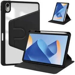 alkaya. A Guard Tablet Case and Stand 360 Grad Case iPad 9th in schwarz Tablet (veganes und schmutzabweisendes Leder, Stoßabsorbtion) schwarz